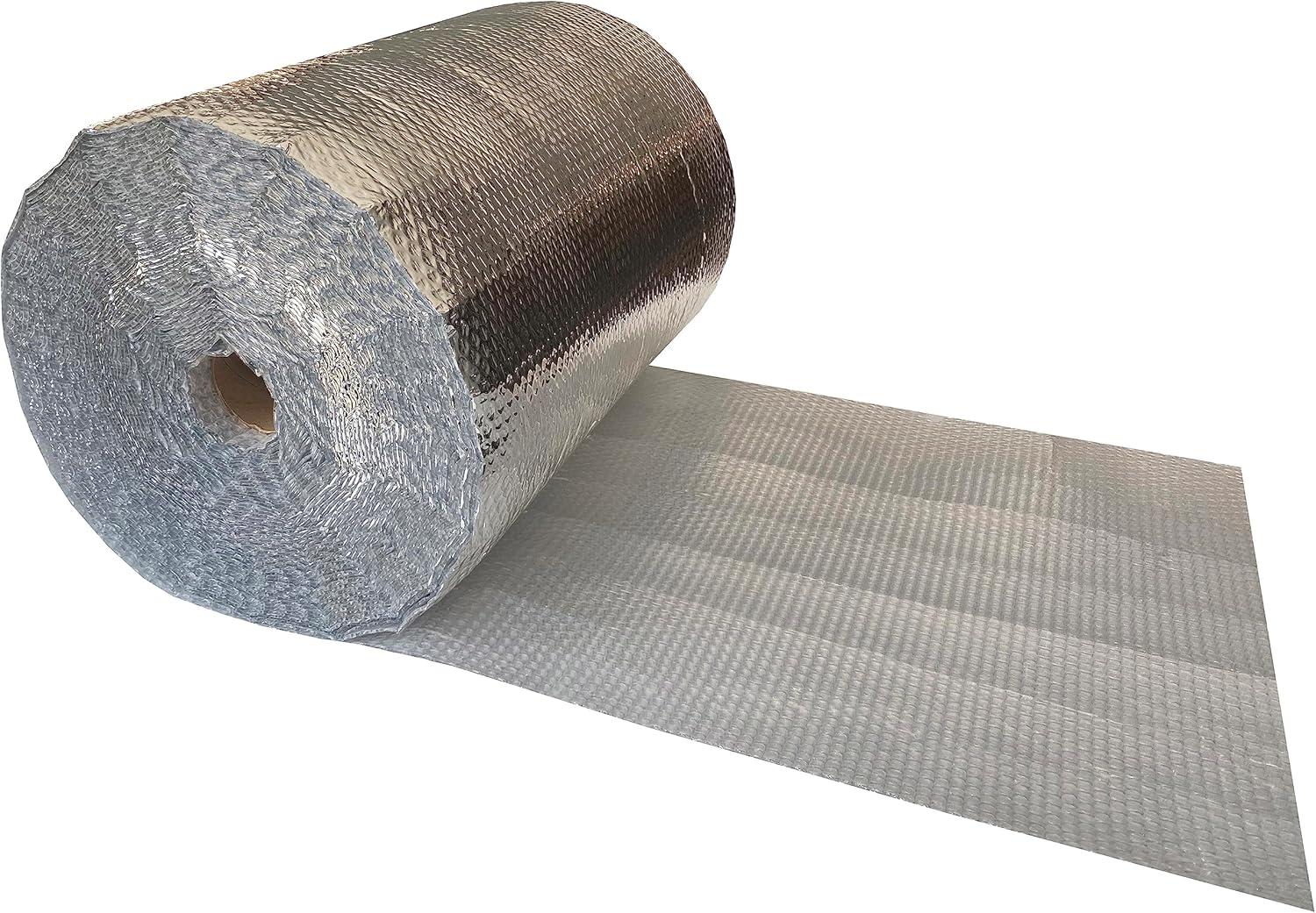 USA Reflective Bubble Insulation Roll, 24" Width x 125' Length, One- Sided Bubble Foil Insulation Roll Thermal Barrier, Window Insulation For Summer & Winter, Radiant Barrier Wrap