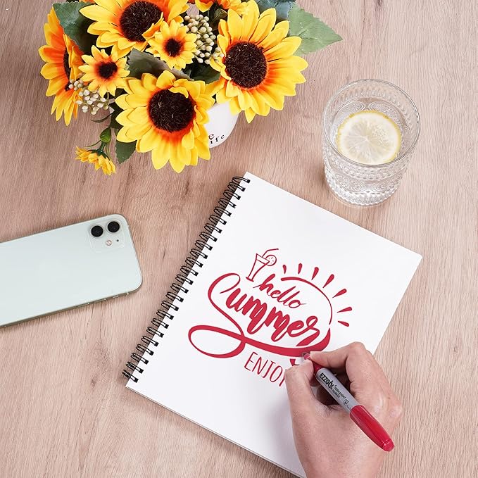 Permanent Markers Bulk, 72 Pack Red Permanent Marker Set, Fine Tip, Waterproof Markers, Premium Smear Proof Pens, Waterproof, Quick Drying, Office Supplies for School, Office, Home