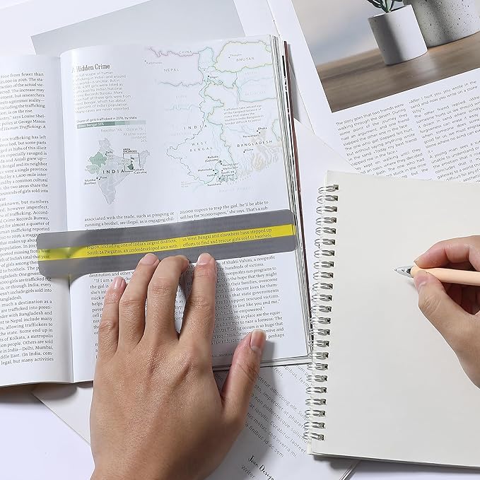 Mr. Pen- Guided Reading Strips, 18 Pack, Yellow, Highlighter Strips, Bookmarks for Kids