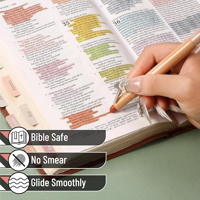 Mr. Pen- Gel Highlighters, 16 Pack, Soft & Muted Colors, No Bleed Bible Markers