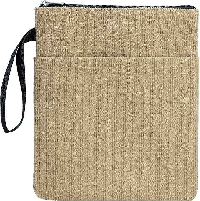 DSIUE Book Sleeve, Book Covers for Paperbacks with Zipper, Book Lover Gifts