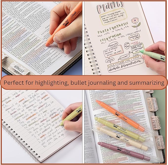 Mr. Pen- Gel Highlighter, 8 Pack, Pastel Colors, Bible Highlighters No Bleed, Assorted Colors, Pastel Quick Dry Highlighter, Bible Markers
