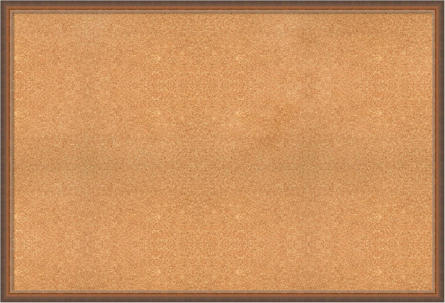 Amanti Art Natural Cork Board for Wall, 34x50 Vision Board with Bronze Frame, Oversize Corkboard Office Decor for Home Organization, Modern Corkboard Pinboard to Display Items for Home Organization