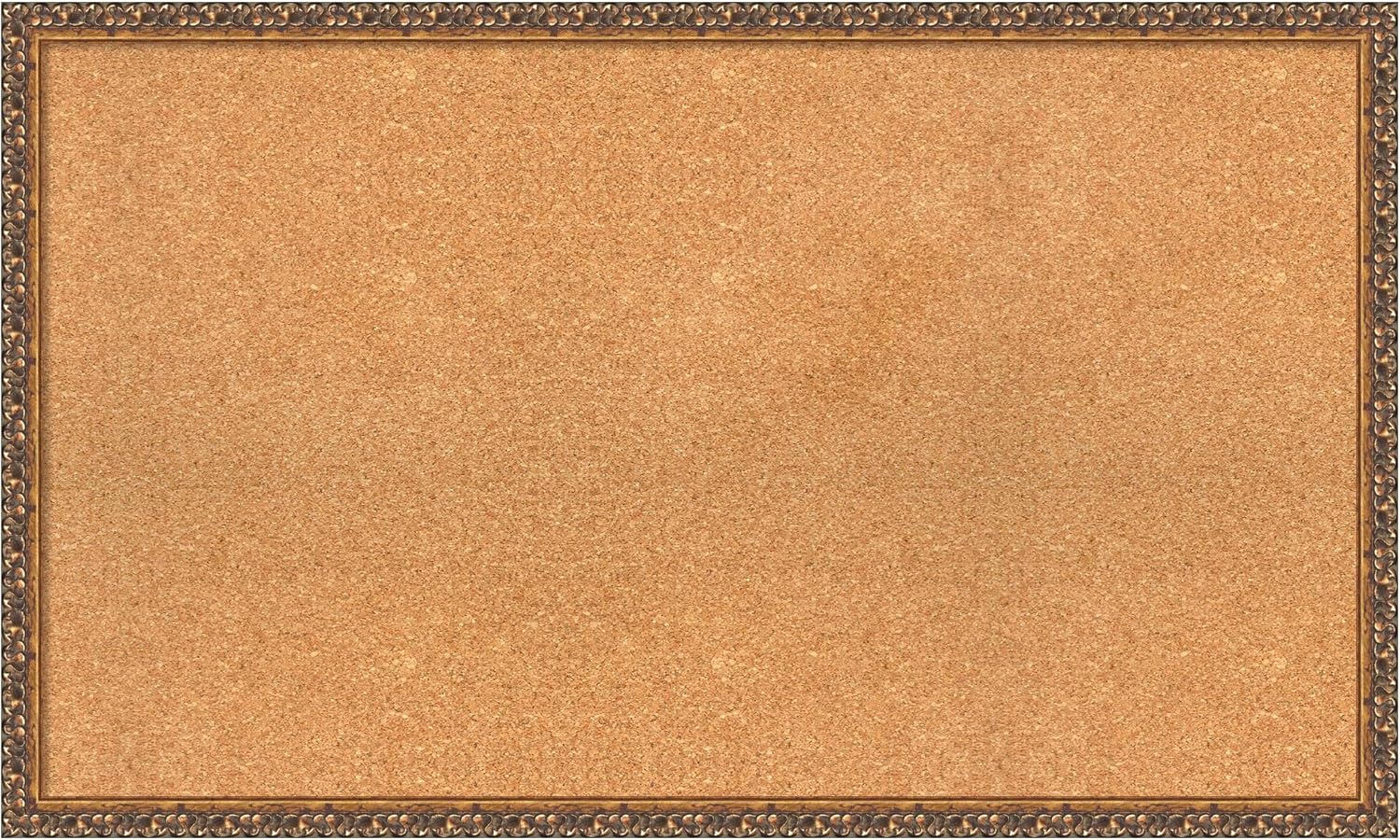 Amanti Art Natural Cork Board for Wall, 24x40 Vision Board with Bronze Frame, Large Corkboard Office Decor for Home Organization, Traditional Corkboard Pinboard to Display Items for Home Organization