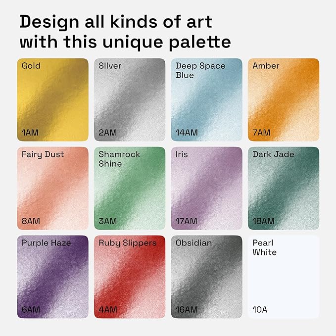 ARTISTRO Metallic Paint Pens for Rock Painting, Stone, Ceramic, Glass, Wood, Fabric, Pebbles, Scrapbook Journals, Photo Albums, Card Stocks. Set of 12 Acrylic Paint Markers Extra-Fine Tip 0.7mm