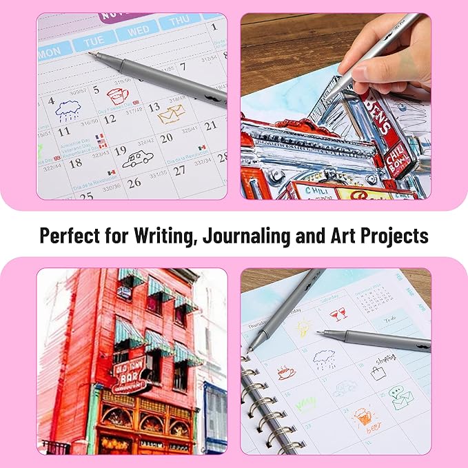 Mr. Pen- Fineliner Pens, 24 pcs, Colorful, 0.4mm Fineliners Pens, Art Pen