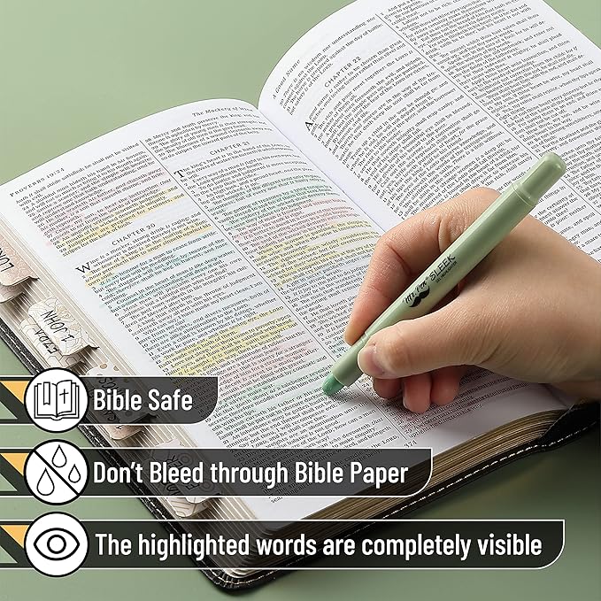 Mr. Pen- Gel Highlighter, 8 Pack, Pastel Colors, No Bleed, Markers for Bibles