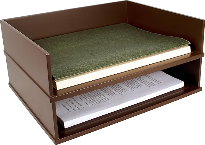 Victor Mocha Brown Collection, Letter Tray, Brown, (B1154)