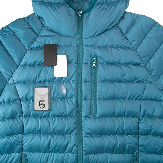 GEAR AID Tenacious Tape Mini Patches with Peel-and-Stick Adhesive Repairs Holes and Tears in Winter Gear, Down Puffer Jackets, Sleeping Bags, Tents and Rain Gear