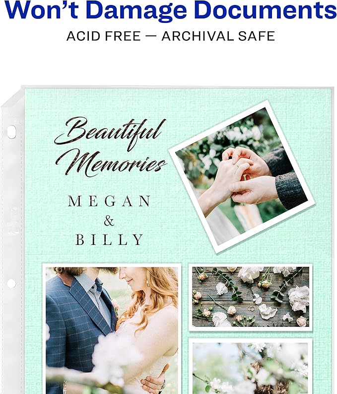 Avery Semi-Clear Standard Weight Sheet Protectors, Top Load, 100 Document Protectors (75536)