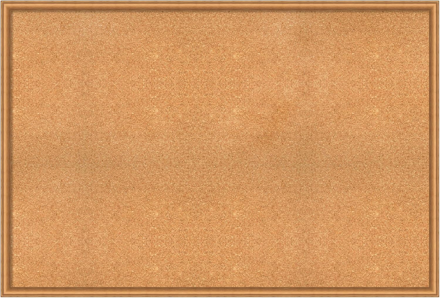 Amanti Art Natural Cork Board for Wall, 34x50 Vision Board with Bronze Frame, Oversize Corkboard Office Decor for Home Organization, Casual Corkboard Pinboard to Display Items for Home Organization