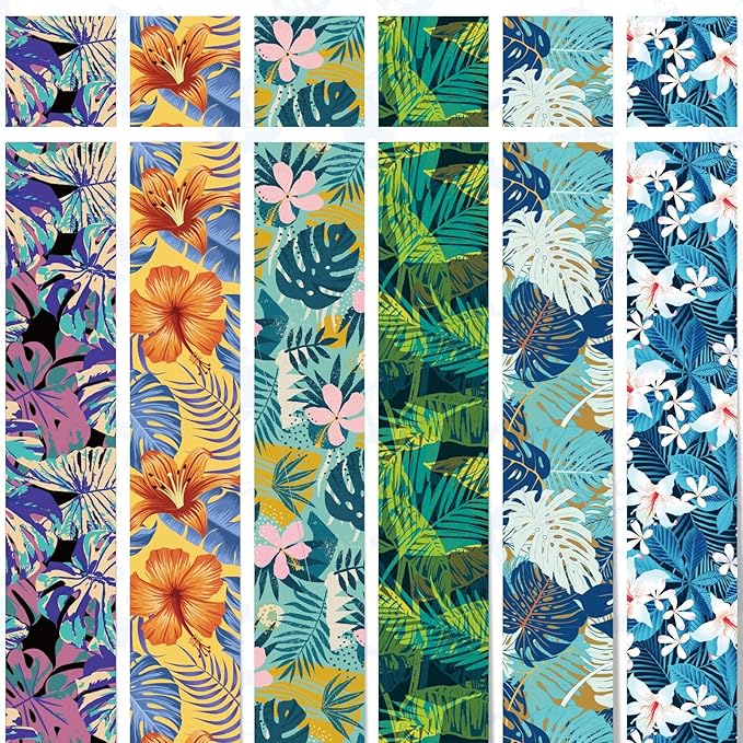 Tudomro 6 Pack Cruise Lanyard for Ship Cards with ID Holder Cruise Essentials Must Haveskey Waterproof Ship Card Holders for Women Men Travel Accessories(Hawaii Style)