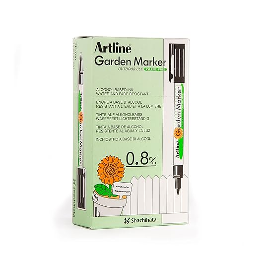 Garden Marker | Water Resistant | Quick Dry Ink Great For Outside Use (12 Markers)