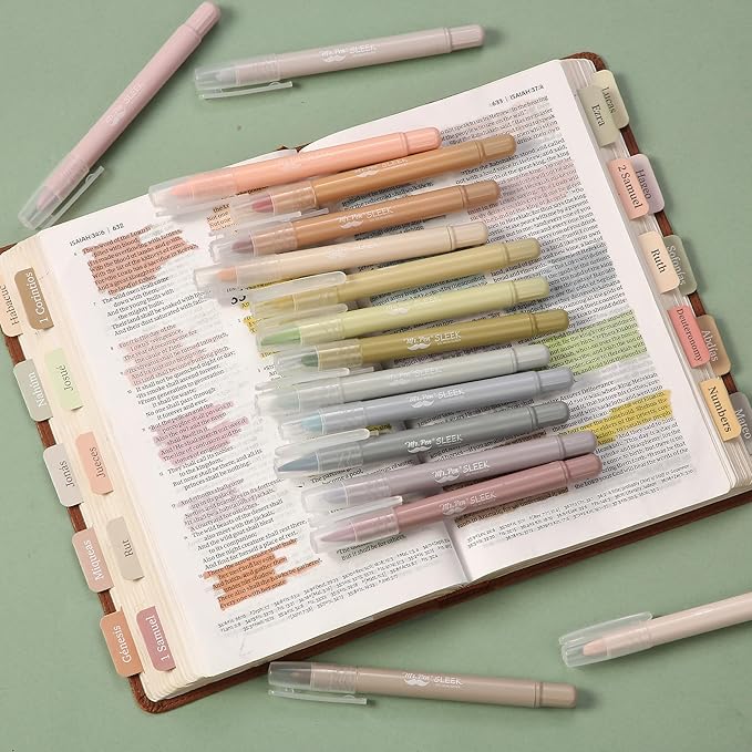 Mr. Pen- Gel Highlighters, 16 Pack, Soft & Muted Colors, No Bleed Bible Markers