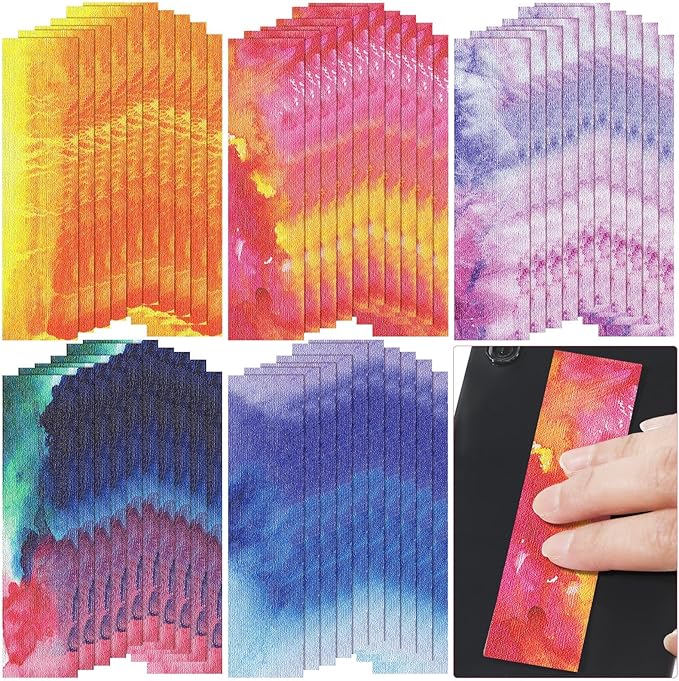 80 Pcs Anxiety Sensory Stickers with Inspirational Quotes Calm Textured Strips Relief Mental Health Stickers School Office Adhesive Sensory Tape Anti Stress Toys for Adults Teens (Trendy)