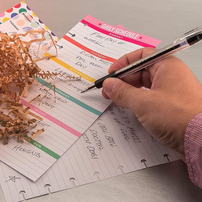 Pentel(R R.S.V.P.(R) Ballpoint Pens, 1.0 mm, Medium Point, Clear Barrel, Black Ink, Pack of 24, BK91-A