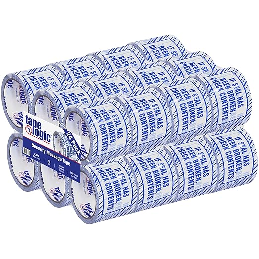 Aviditi Tape Logic, If Seal Has Been Printed Security Packing Tape, 3 Inch x 110 Yards, 2.5 Mil Thick, for Identification of Tampered Packages (24 Rolls)