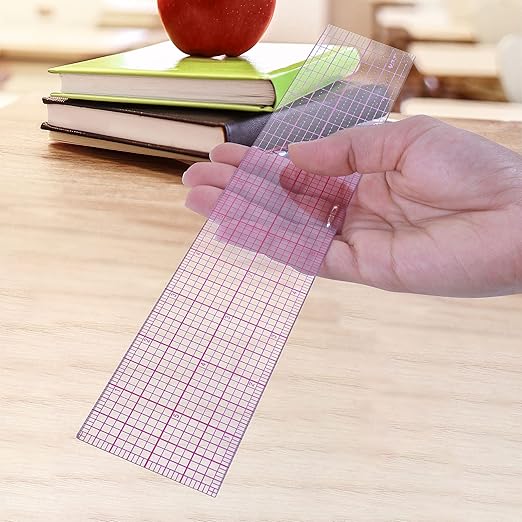 Westcott B-70 8ths Graph Beveled Ruler, 12 in