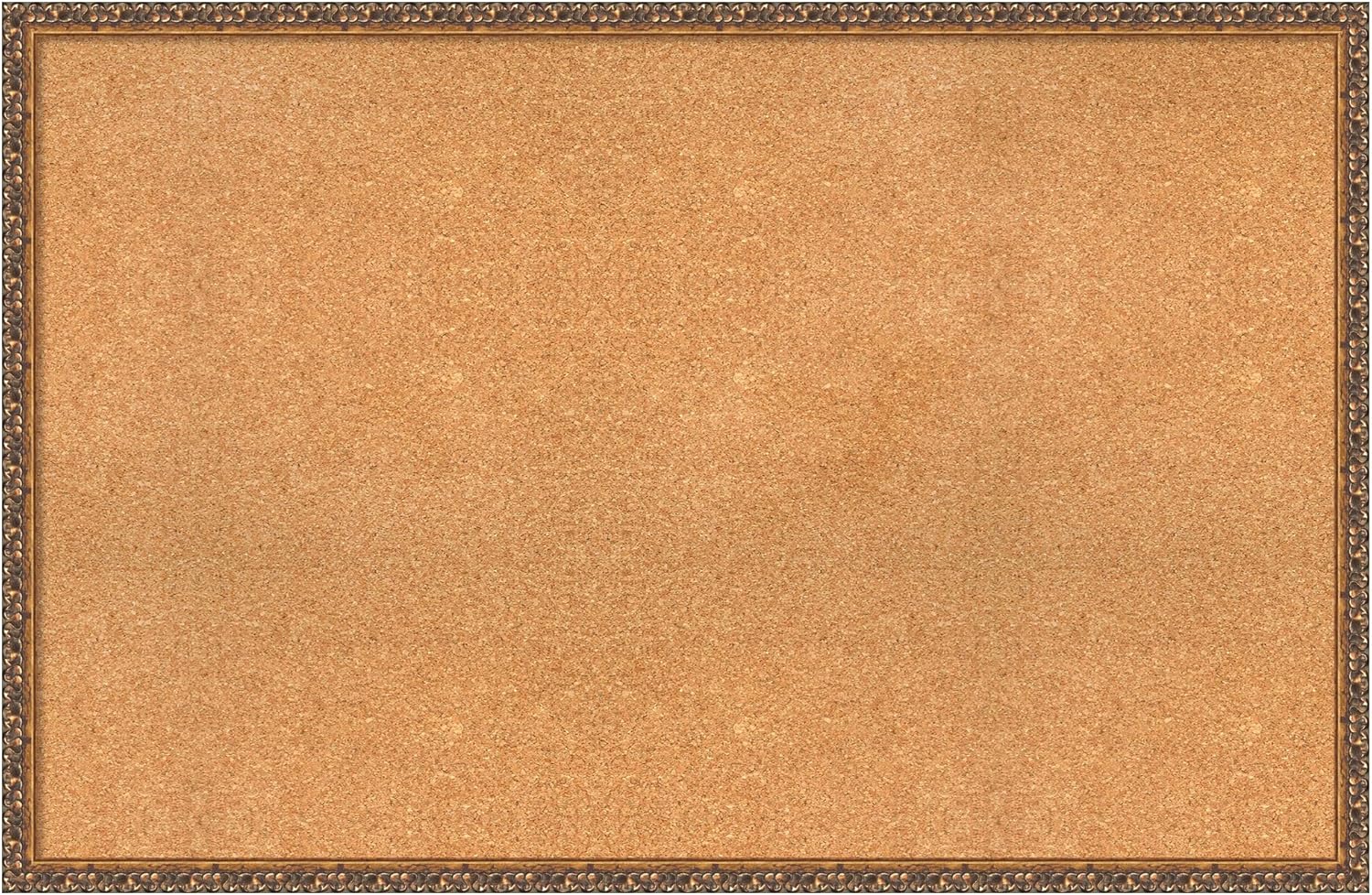 Amanti Art Natural Cork Board for Wall, 30x46 Vision Board with Bronze Frame, Oversize Corkboard Office Decor for Home Organization, Traditional Corkboard Pinboard to Display Items for Home