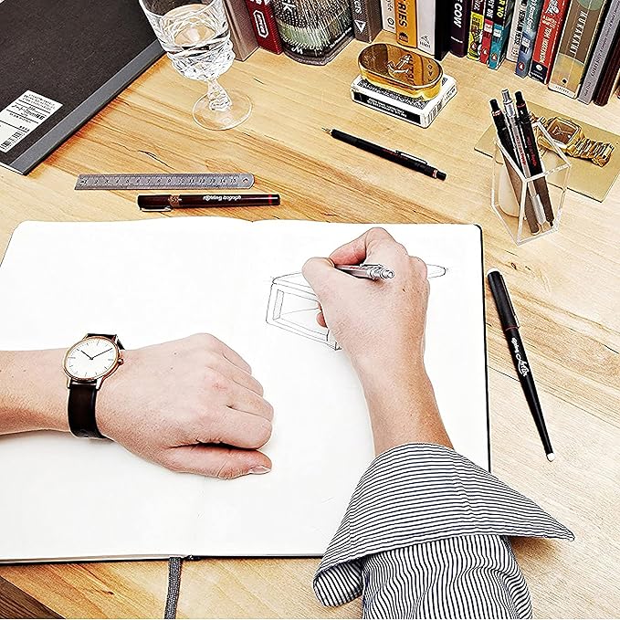 rOtring 800 Mechanical Pencil, 0.7 mm, Silver Metal Barrel