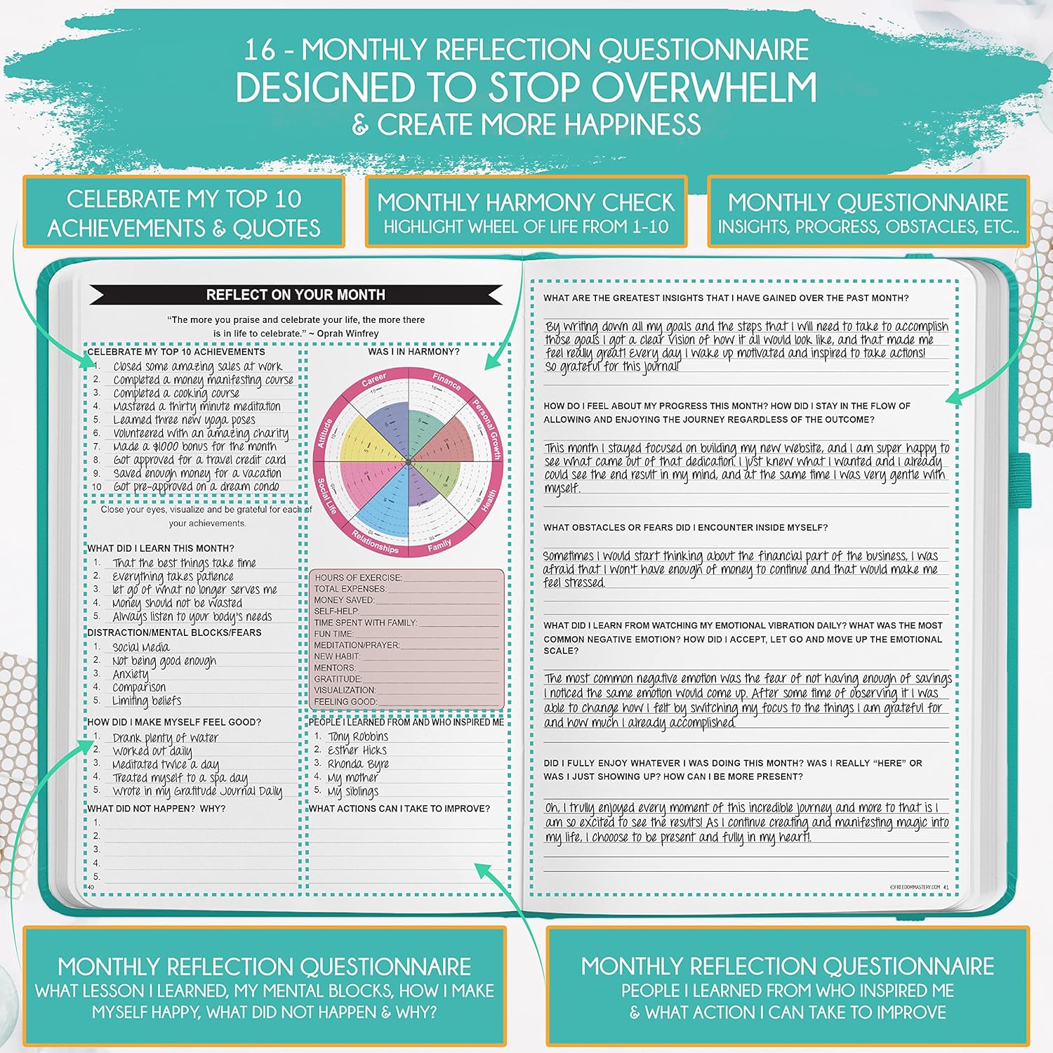 2025-2026 Planner Weekly and Monthly | 16-Month Life Planner to Increase Focus & Productivity | Reduce Overwhelm & Achieve Your Biggest Goals | Include Gift Box & Stickers | Sep 2025-Dec 2026