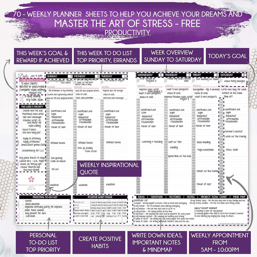 2025-2026 Planner Weekly and Monthly | 16-Month Life Planner to Increase Focus & Productivity | Reduce Overwhelm & Achieve Your Biggest Goals | Include Gift Box & Stickers | Sep 2025-Dec 2026