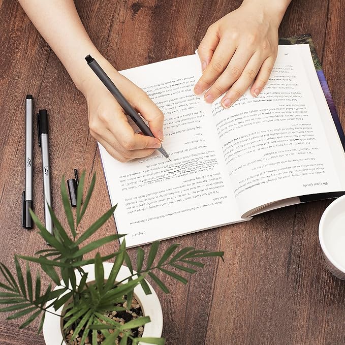 Mr. Pen- Black Fineliner Pens, 0.4mm, 18 Pack, Black Fine Point Pens Fine Point, Fine Liners Artists, Fineliners Pens, School Supplies, Art Pens, Writing Pens, Fine Tip Markers