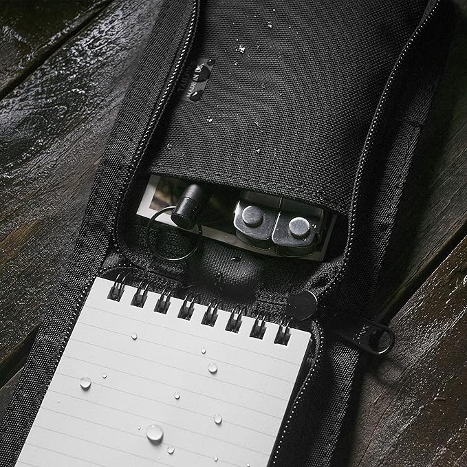 Rite in the Rain Weatherproof CORDURA Fabric Notebook Cover, 3" x 5", Black Cover (No. C935B), 6 x 4.25 x 0.625