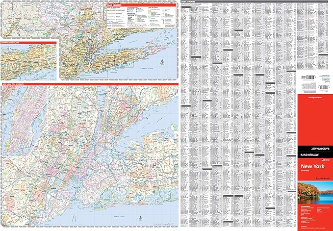 Rand McNally Easy to Read: New York State Map