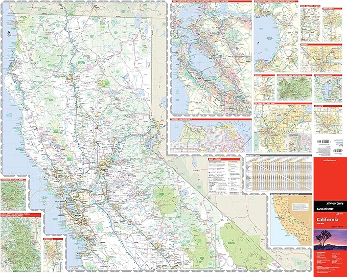 Rand McNally Easy to Read: California State Map