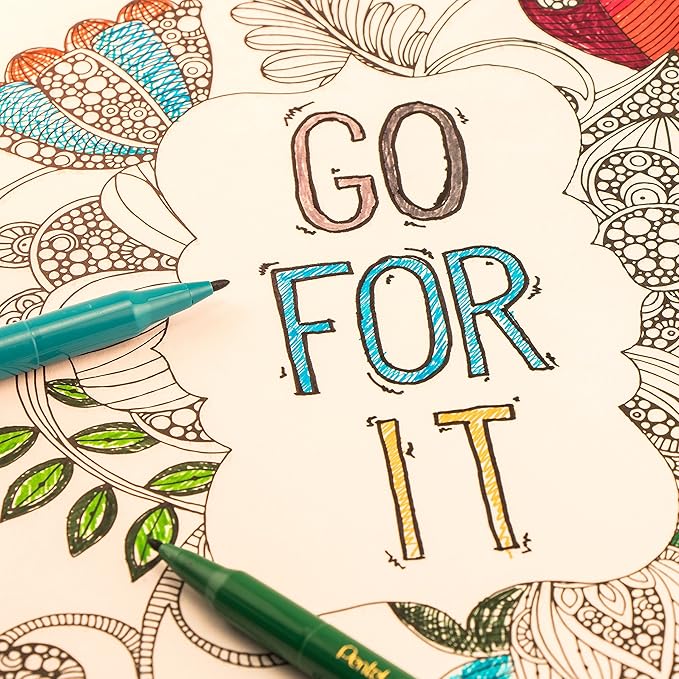 Pentel Color Pen Set, 36 Assorted Colors (S360-36)