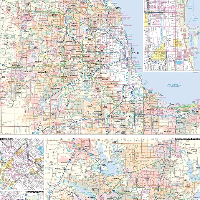 Rand McNally Easy to Read: Central United States Folded Map