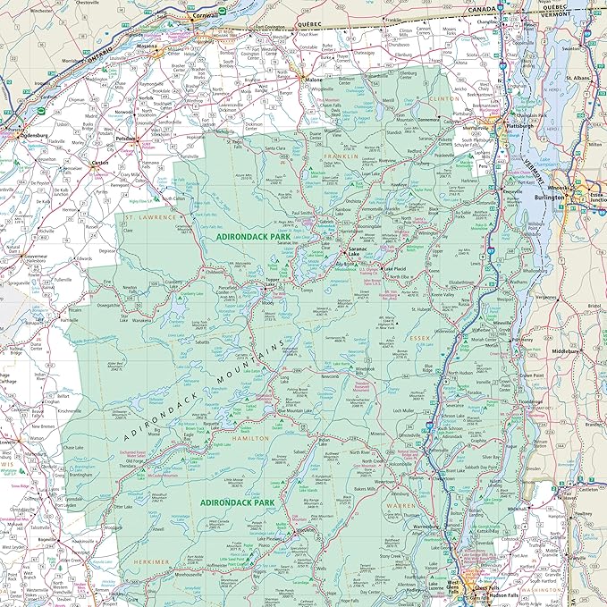 Rand McNally Easy to Read: New York State Map