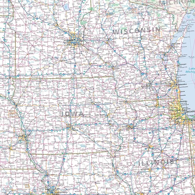 Rand McNally Easy to Read: Central United States Folded Map